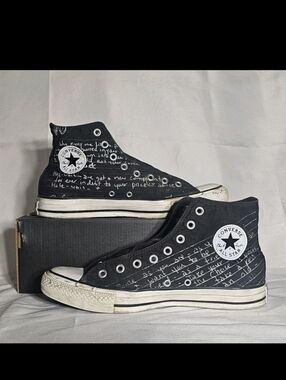 Converse Kurt Cobain black All Star 2008 Scribble Journal Men's9.5 US Woman 11.5